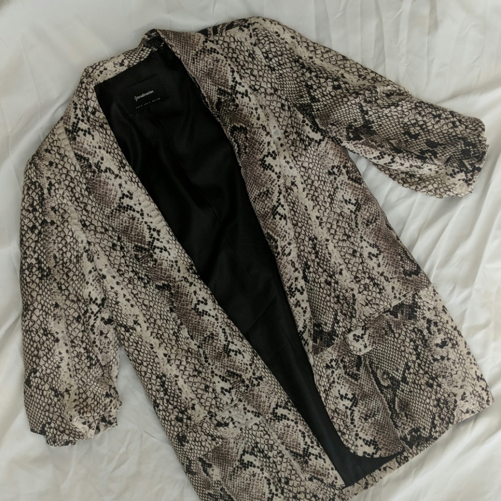 Snake skin blazer